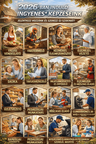 2026-ban induló INGYENES* képzéseink